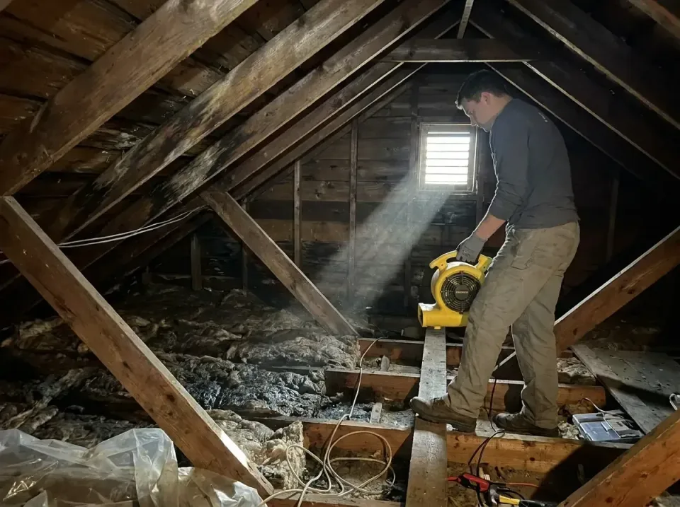 attic-water-damage-drying-proc-007 — frequently asked questions, Emergency Water Extraction & 24/7 Flood Response in Fort Og…